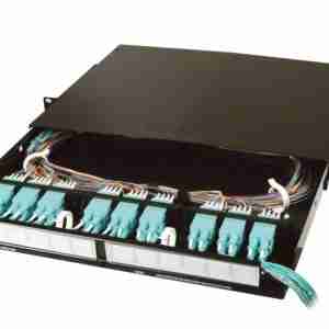 Siemon Fiber Connect Panel Fixed Tray Black 1RMS FCP3-Rack