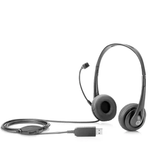 HP Stereo USB Headset Black - T1A67AA