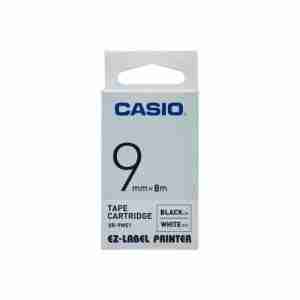 CASIO XR-9WE1 EZ-Label Printer Tape Cartridge 9mm White