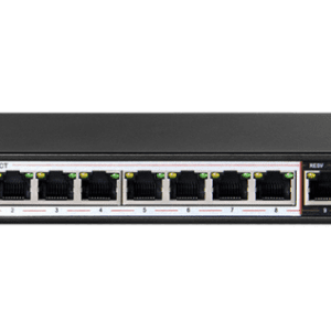 10-Port PoE Switch with 8 Long Reach 250m PoE Ports and 2 Uplink Ports DES-F1010P-E