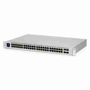 Ubiquiti USW-48-PoE 48-Port Gigabit PoE+ Switch with 4 SFP Uplinks (195W)