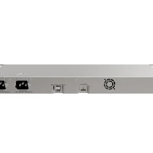 Rear view of Mikrotik RB1100AHx4 Dude Edition 1U rackmount router