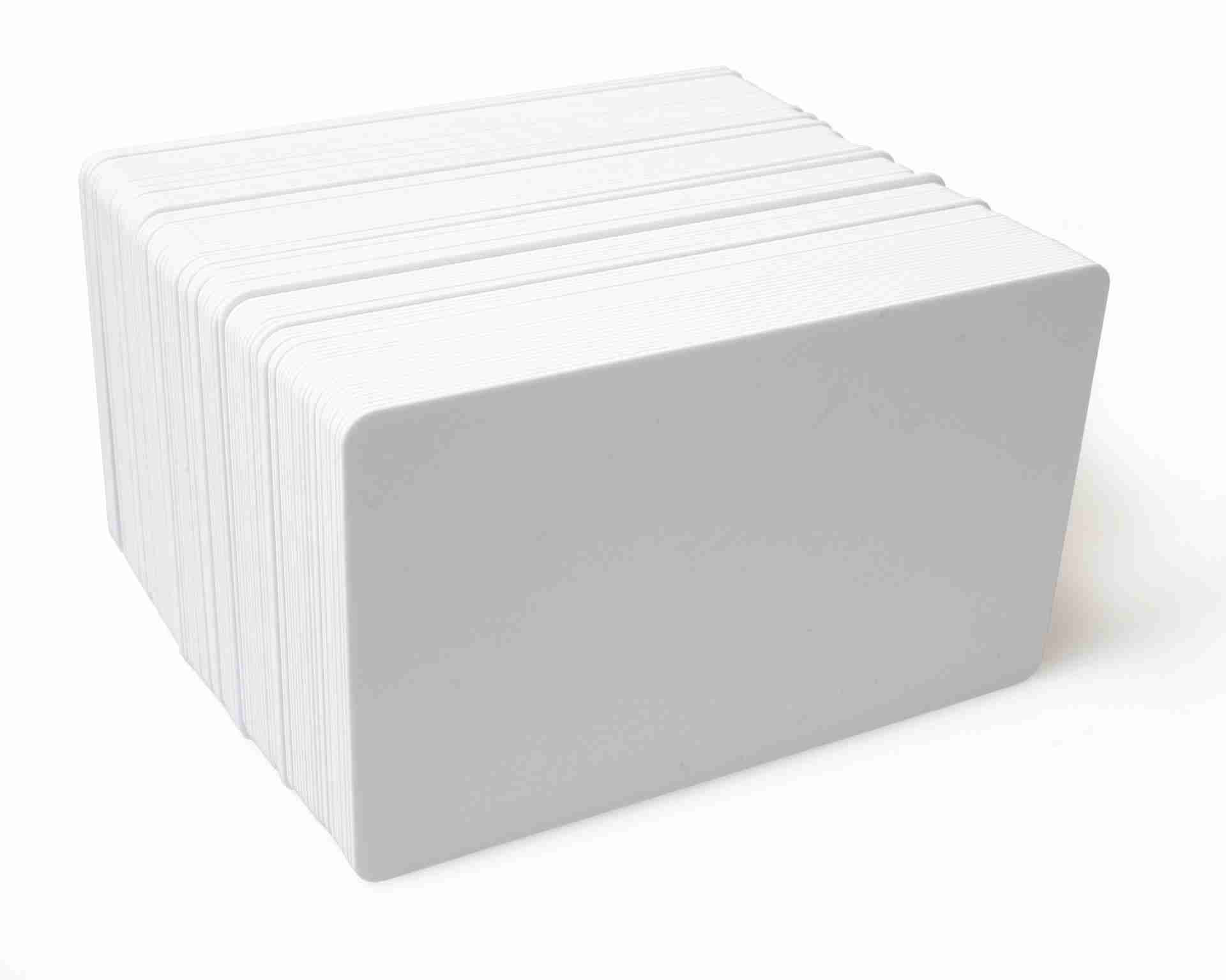 White Blank Plastic Cards